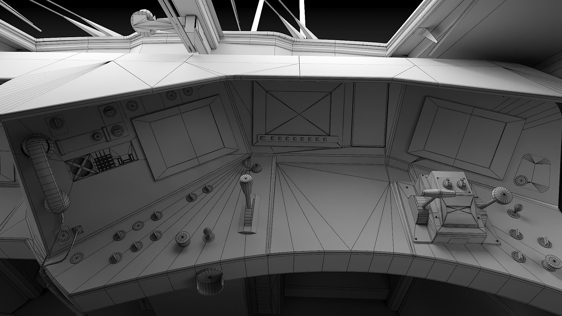 Locomotive Siemens Charger ALC-42 Blue Low-poly 3D model_55