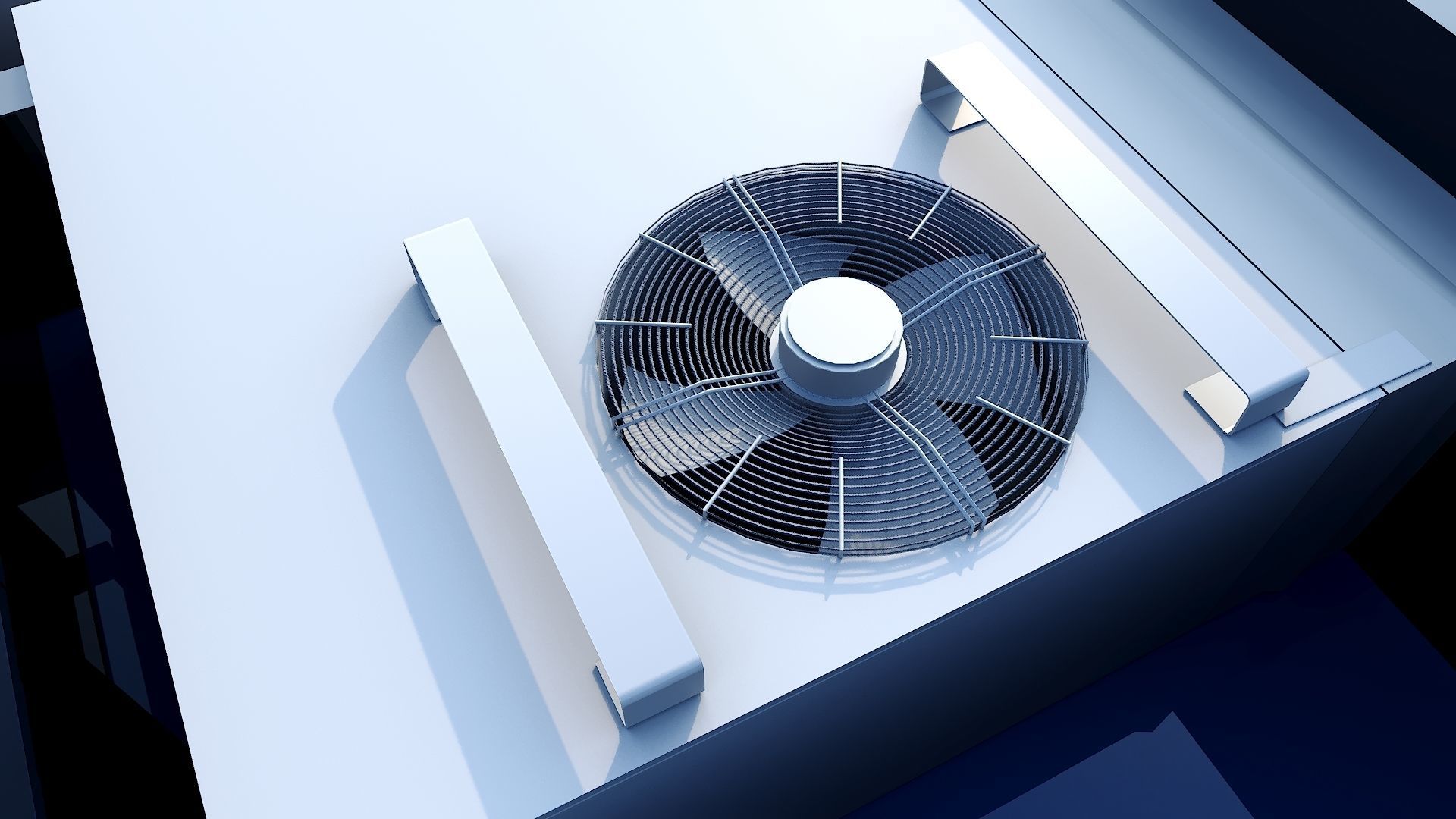 Locomotive Siemens Charger ALC-42 Blue Low-poly 3D model_31