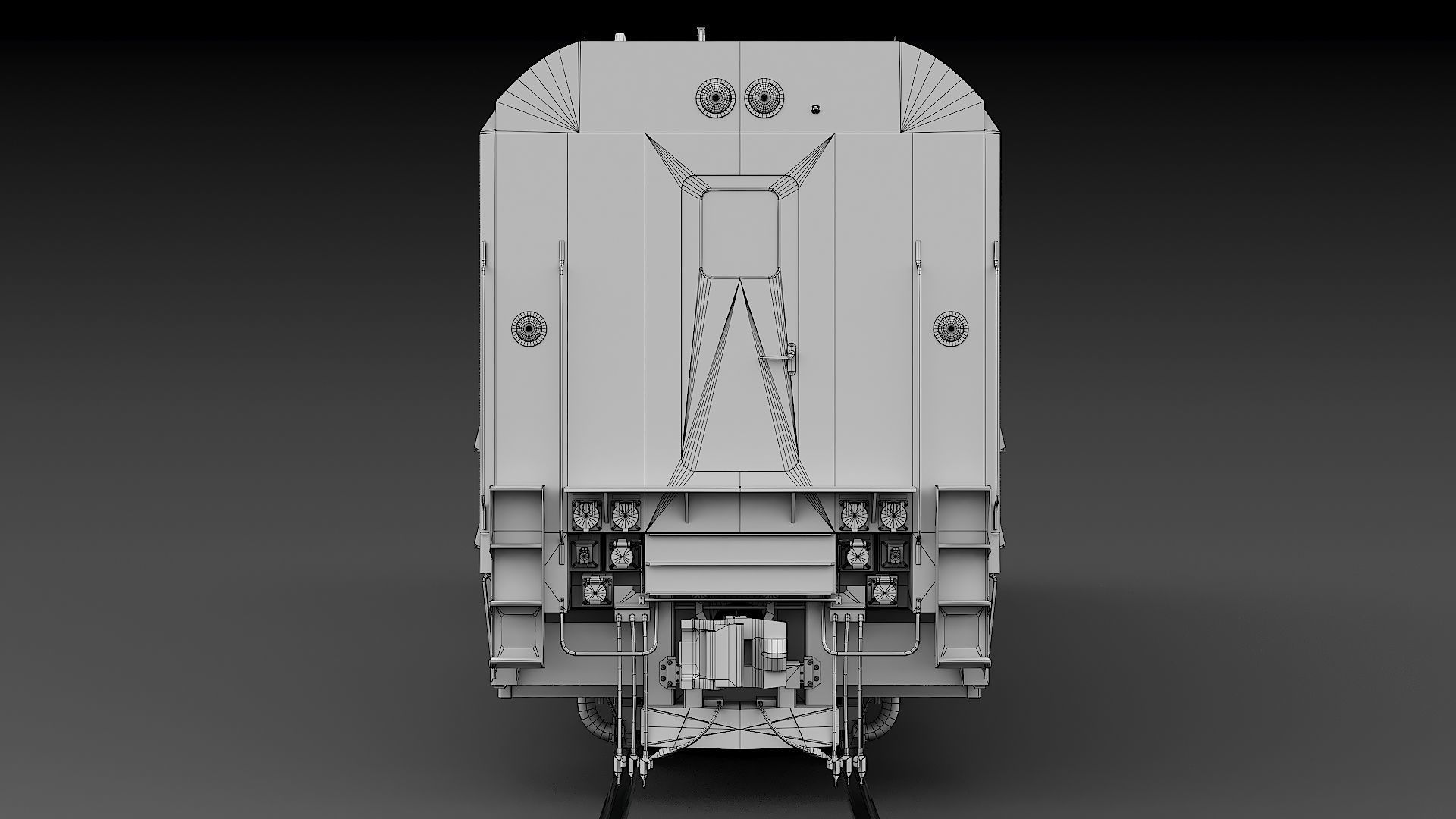Locomotive Siemens Charger ALC-42 Blue Low-poly 3D model_46