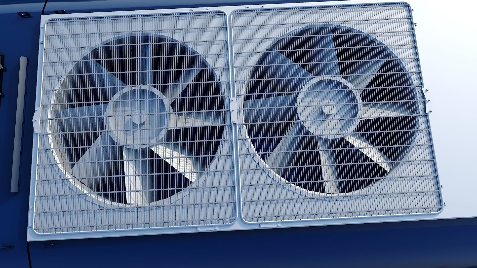 Locomotive Siemens Charger ALC-42 Blue Low-poly 3D model_30