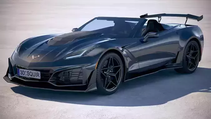 Chevrolet Corvette ZR1 Convertible CG 2019 3D model