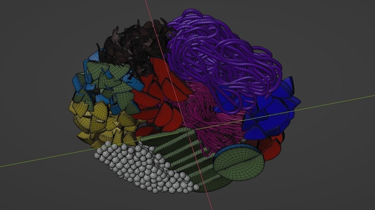 Noodles Soba Salad Kit Low-poly 3D model_6