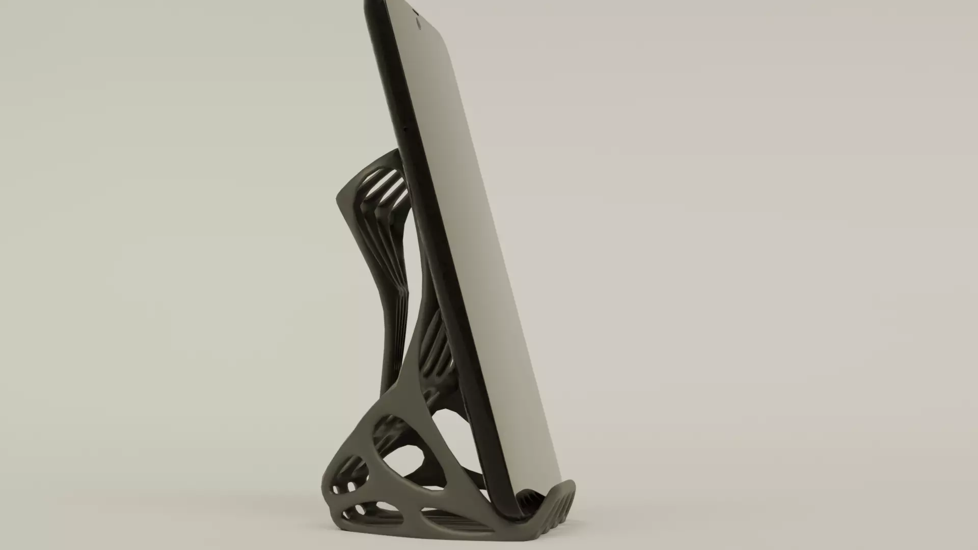 Futuristic Phone Holder 3D print model_2
