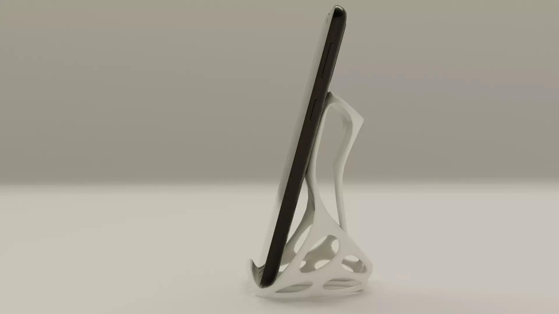 Futuristic Phone Holder 3D print model_1
