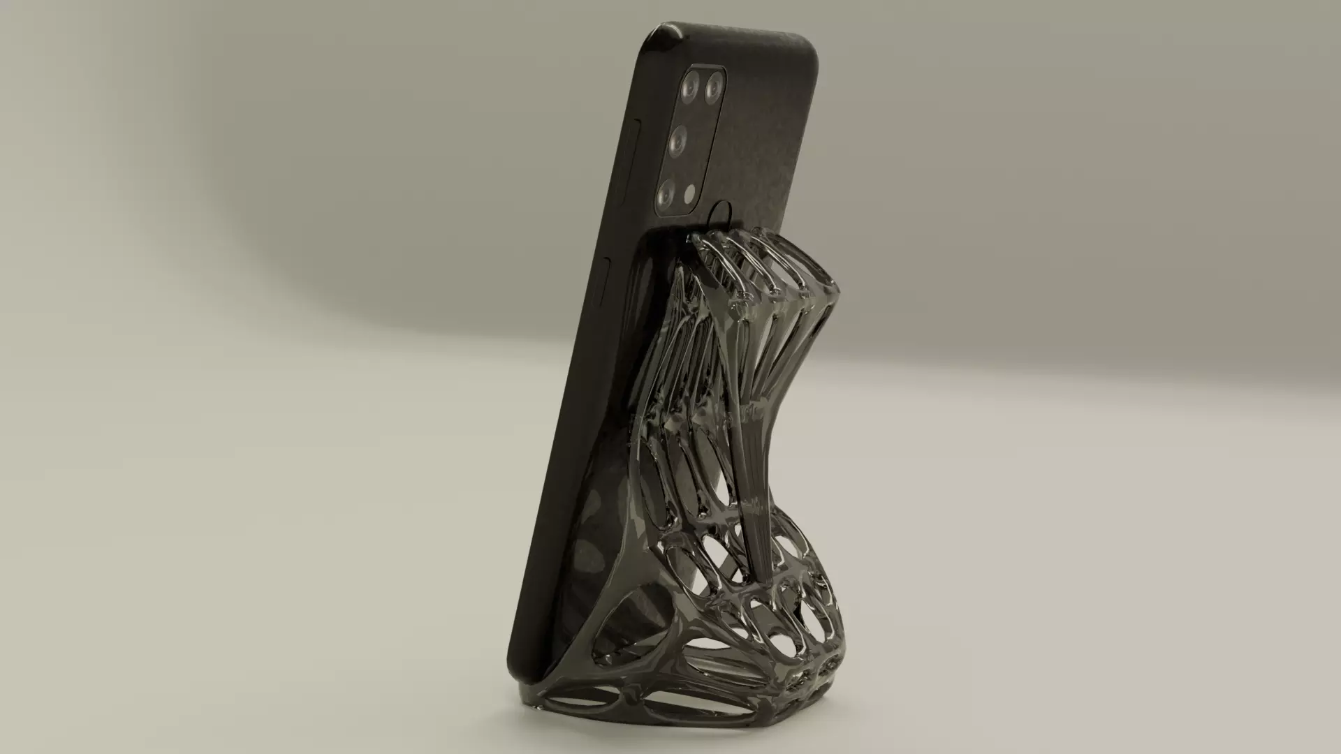 Futuristic Phone Holder 3D print model_0