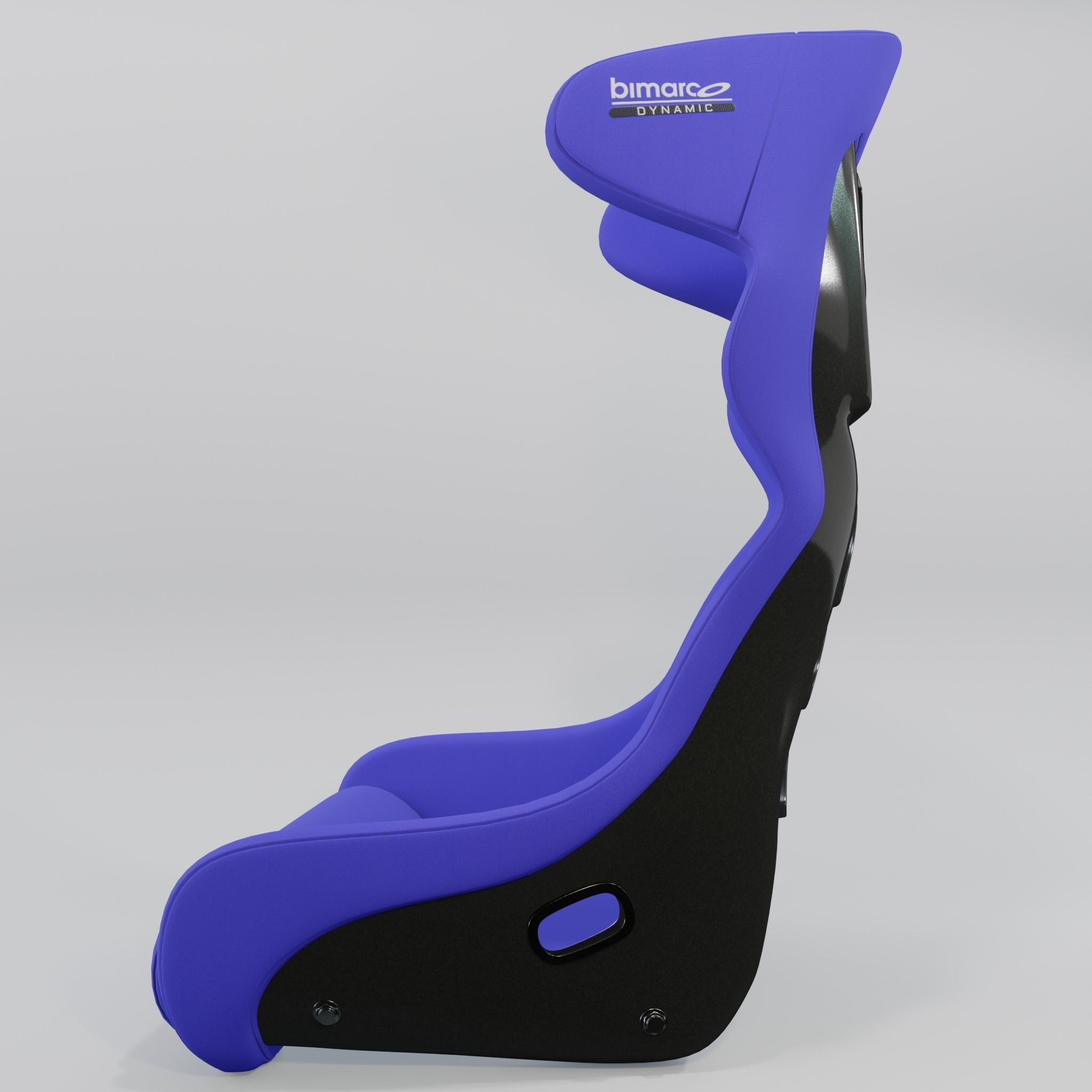 Bimarco Dynamic Racing Bucket Seat Blue 3D model_3
