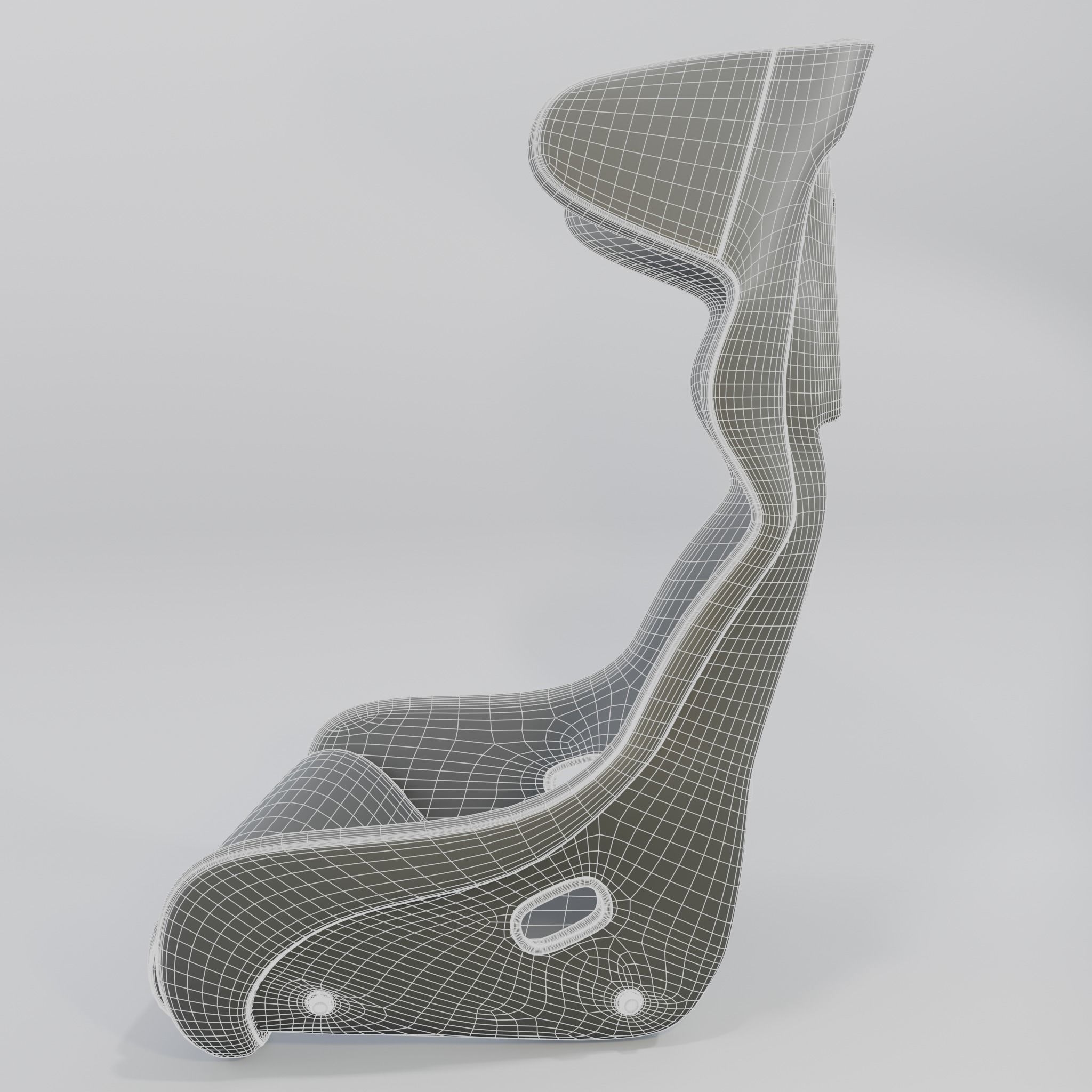 Bimarco Dynamic Racing Bucket Seat Blue 3D model_8