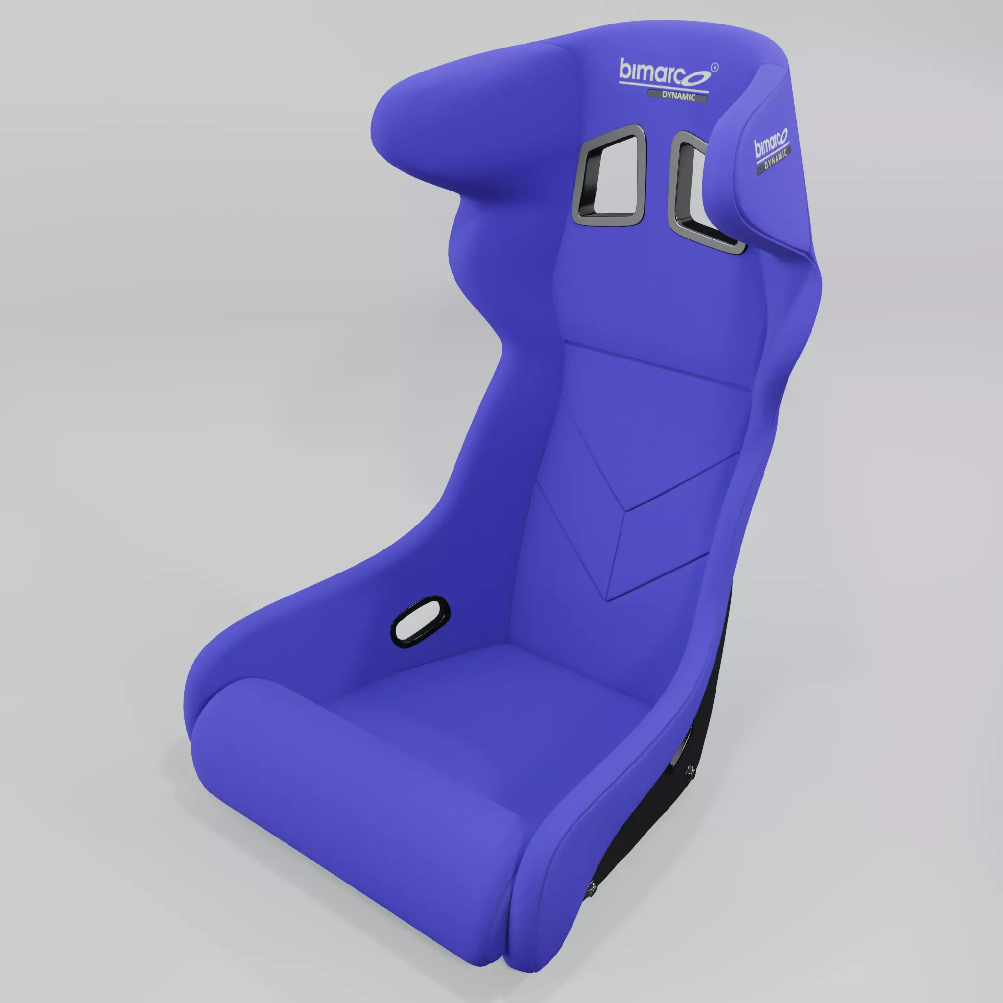 Bimarco Dynamic Racing Bucket Seat Blue 3D model_0