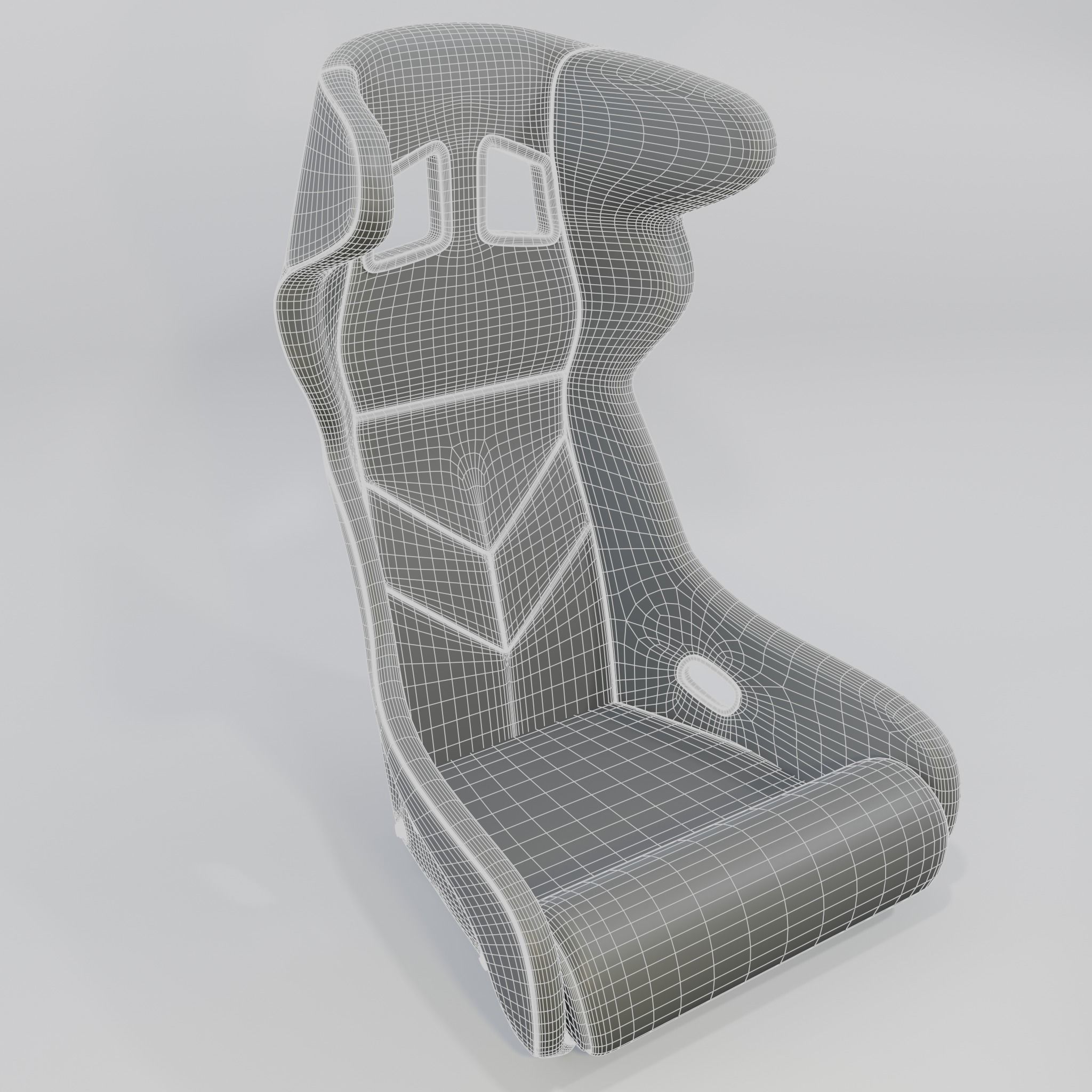 Bimarco Dynamic Racing Bucket Seat Blue 3D model_6