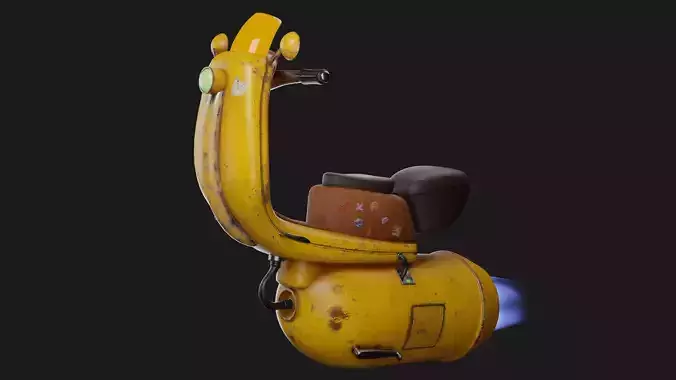 Bike game ready model Low-poly 3D model