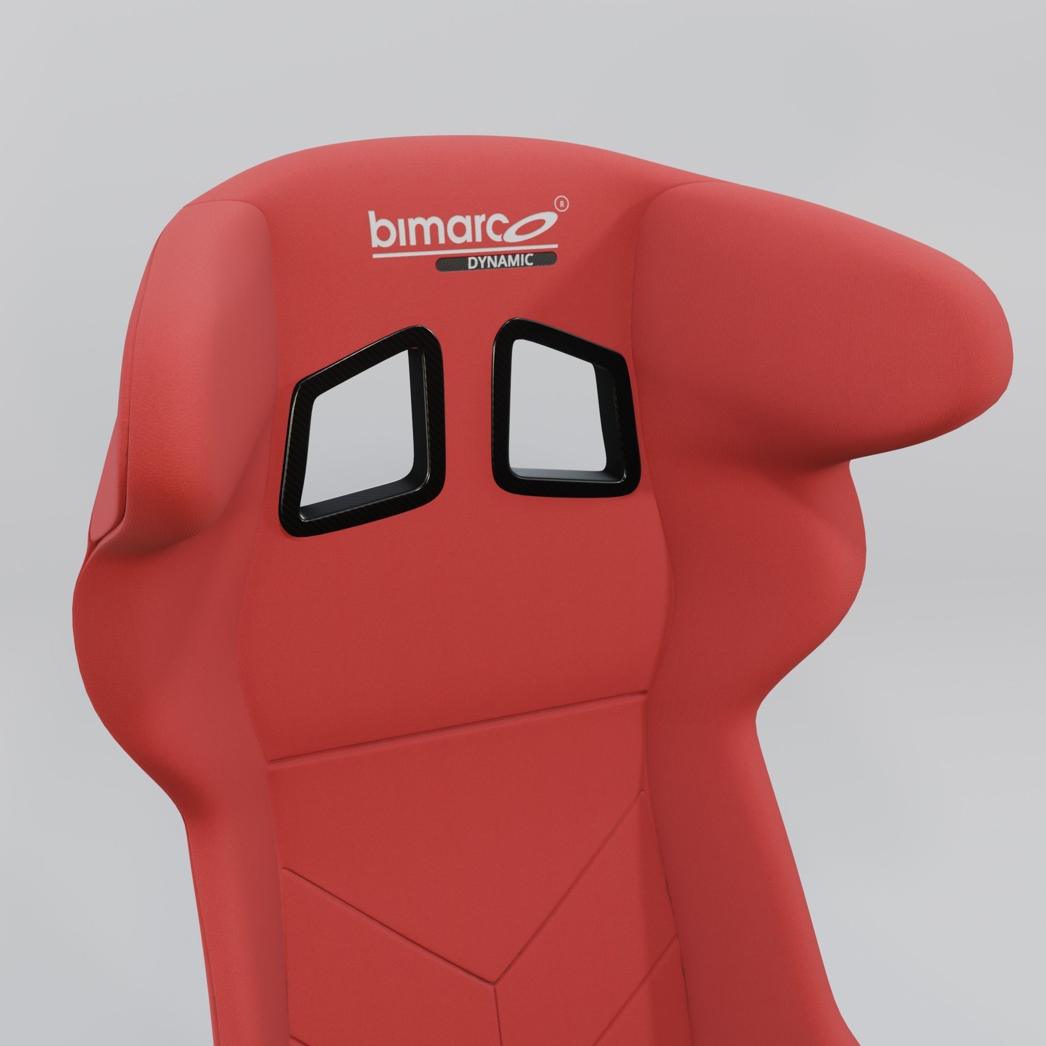 Bimarco Dynamic Racing Bucket Seat Red 3D model_5
