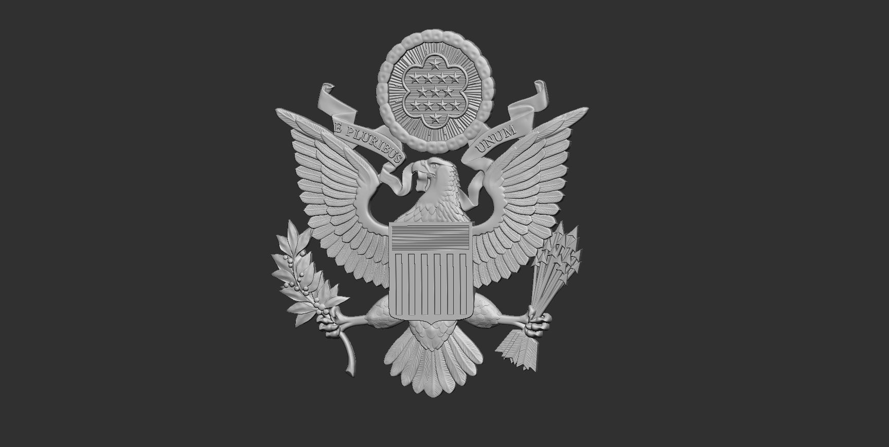 Great Seal of the United States 3D print model_9