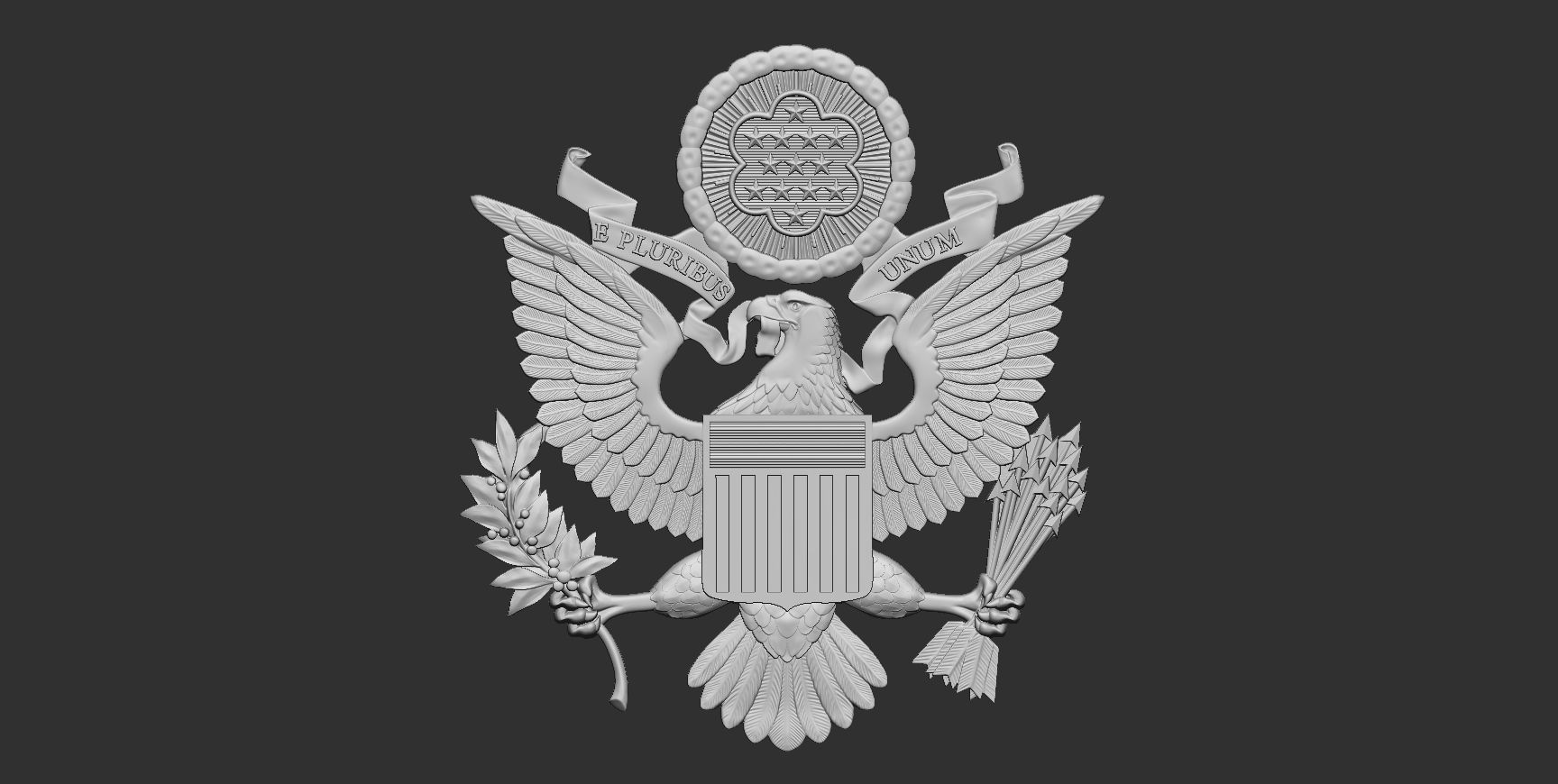 Great Seal of the United States 3D print model_2