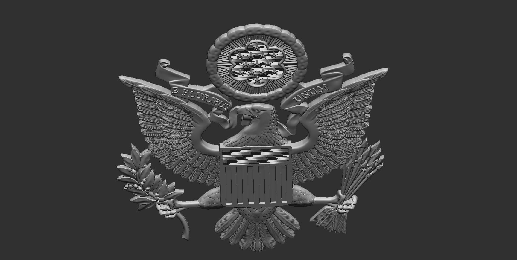 Great Seal of the United States 3D print model_11