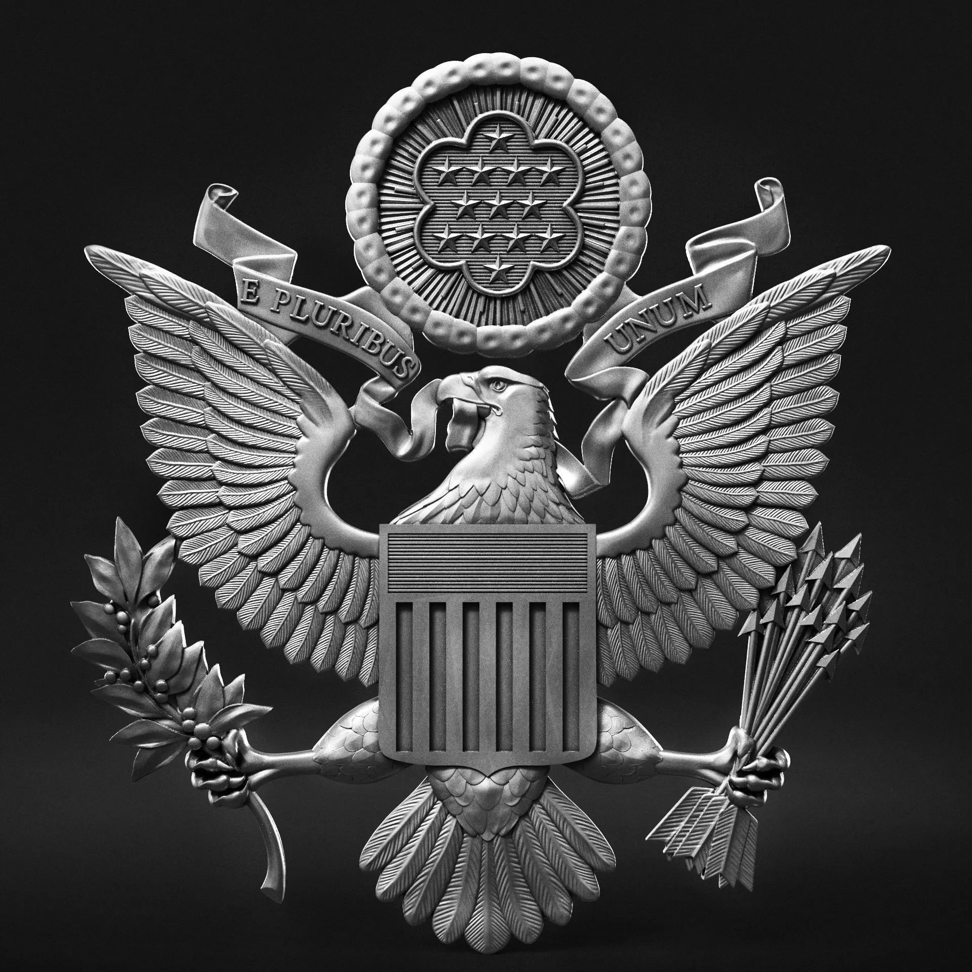 Great Seal of the United States 3D print model_0