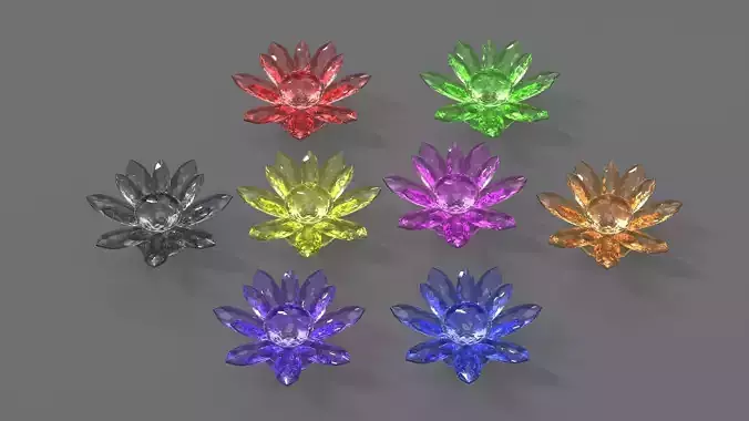 Glass Flower Showpiece Collection