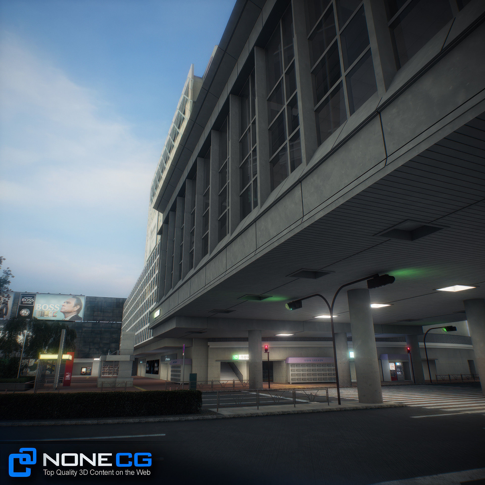 Tokyo Shibuya Block Hachiko 3D model_23