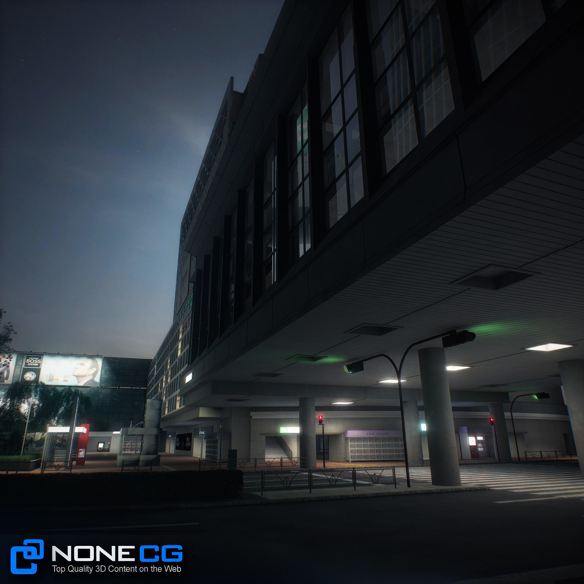 Tokyo Shibuya Block Hachiko 3D model_24