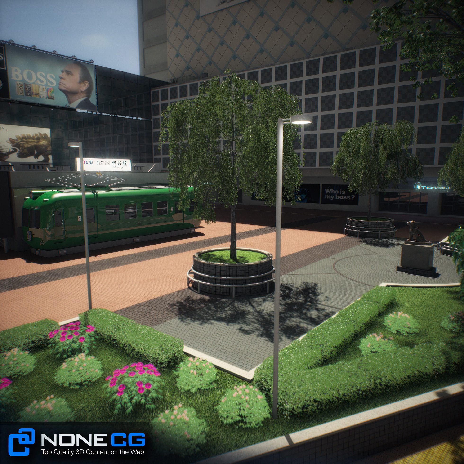 Tokyo Shibuya Block Hachiko 3D model_17