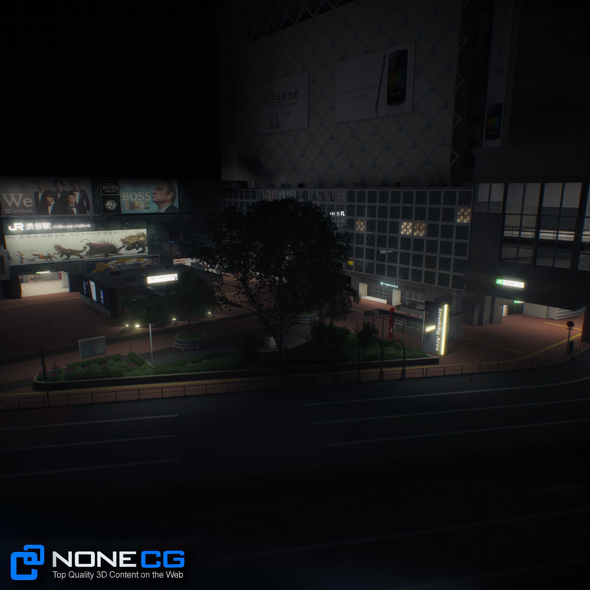 Tokyo Shibuya Block Hachiko 3D model_20