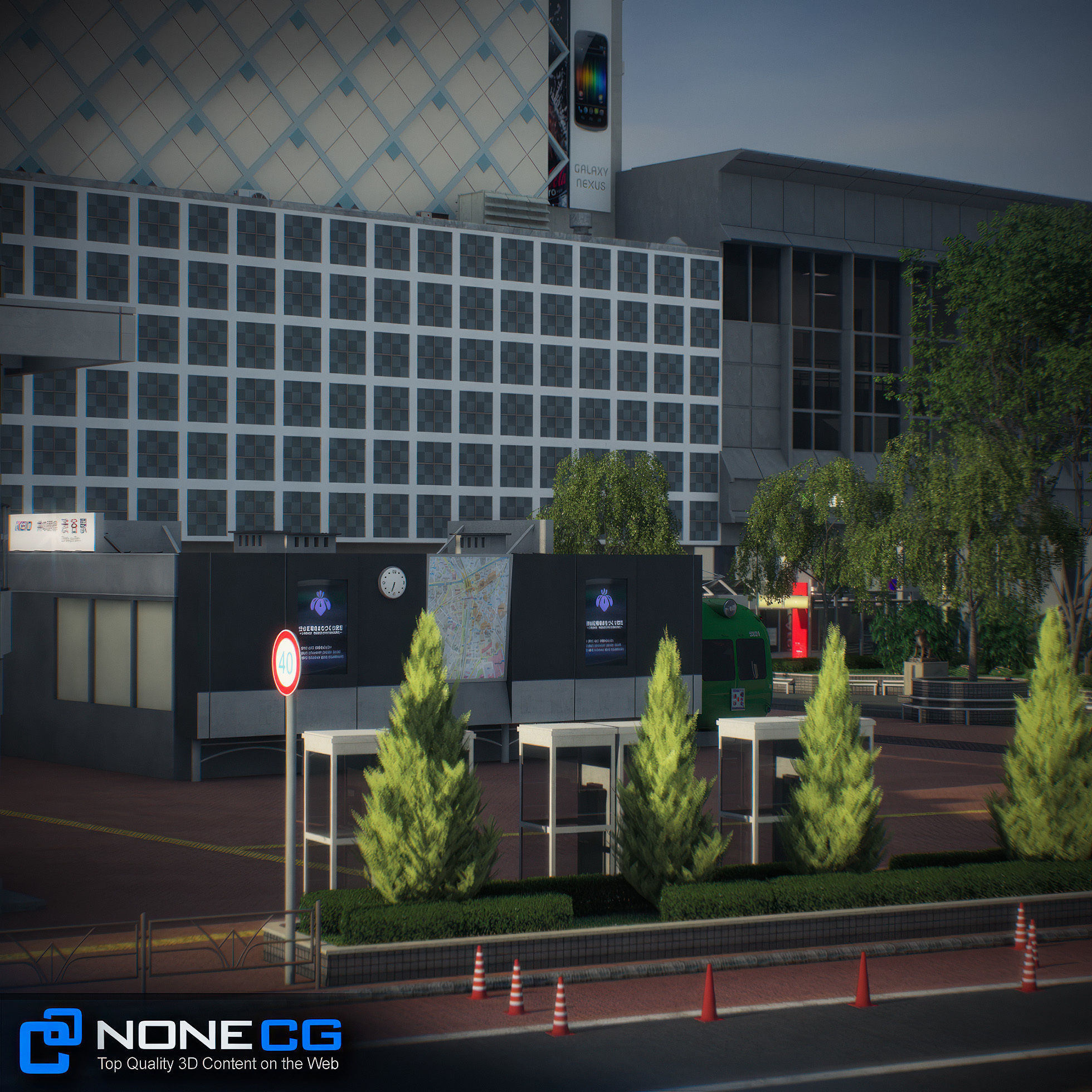 Tokyo Shibuya Block Hachiko 3D model_10