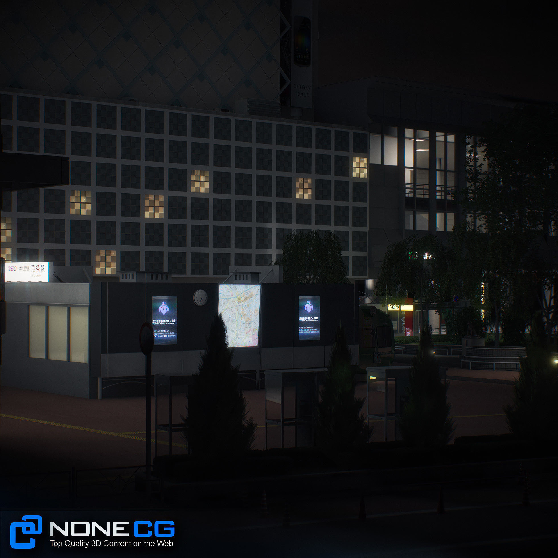 Tokyo Shibuya Block Hachiko 3D model_11