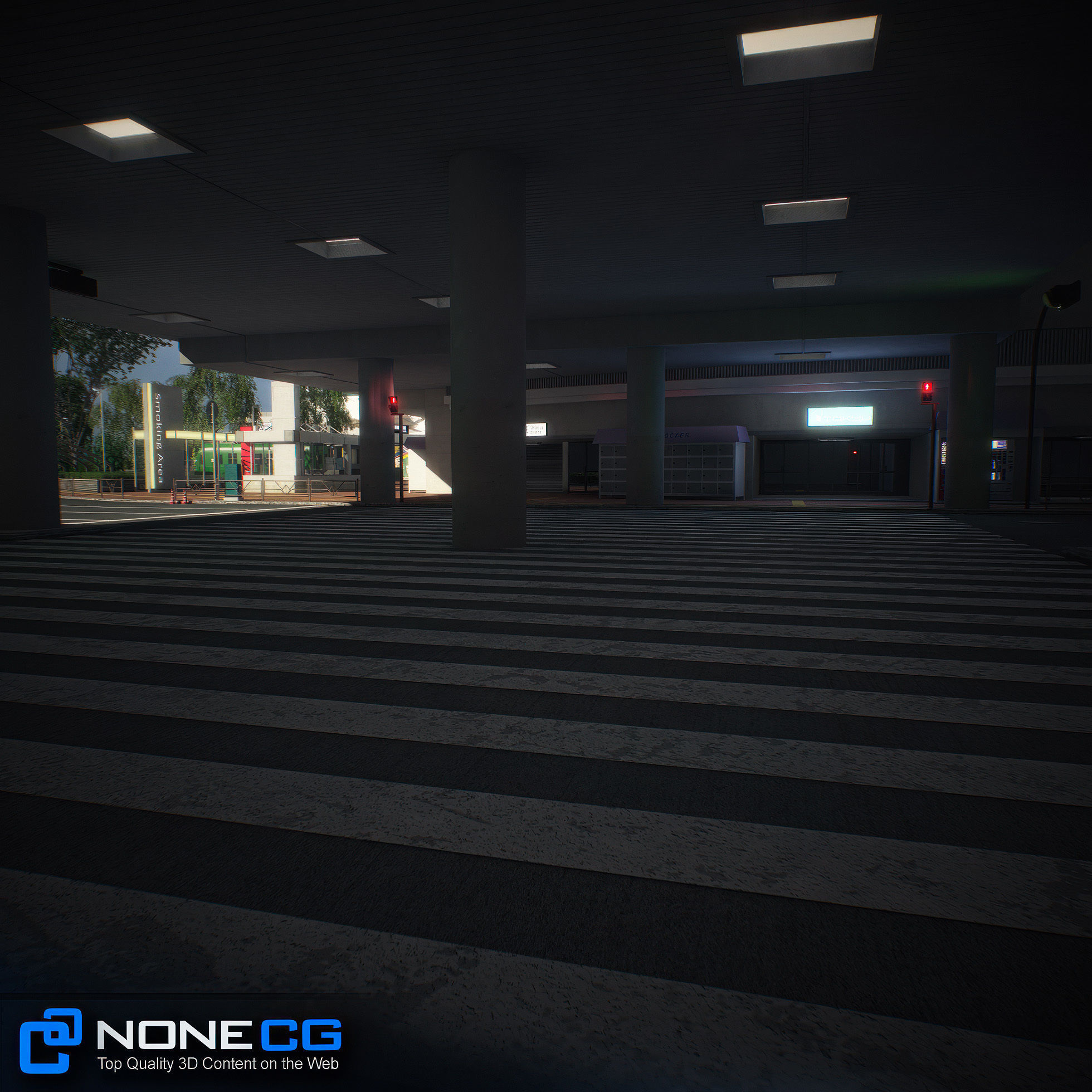 Tokyo Shibuya Block Hachiko 3D model_42