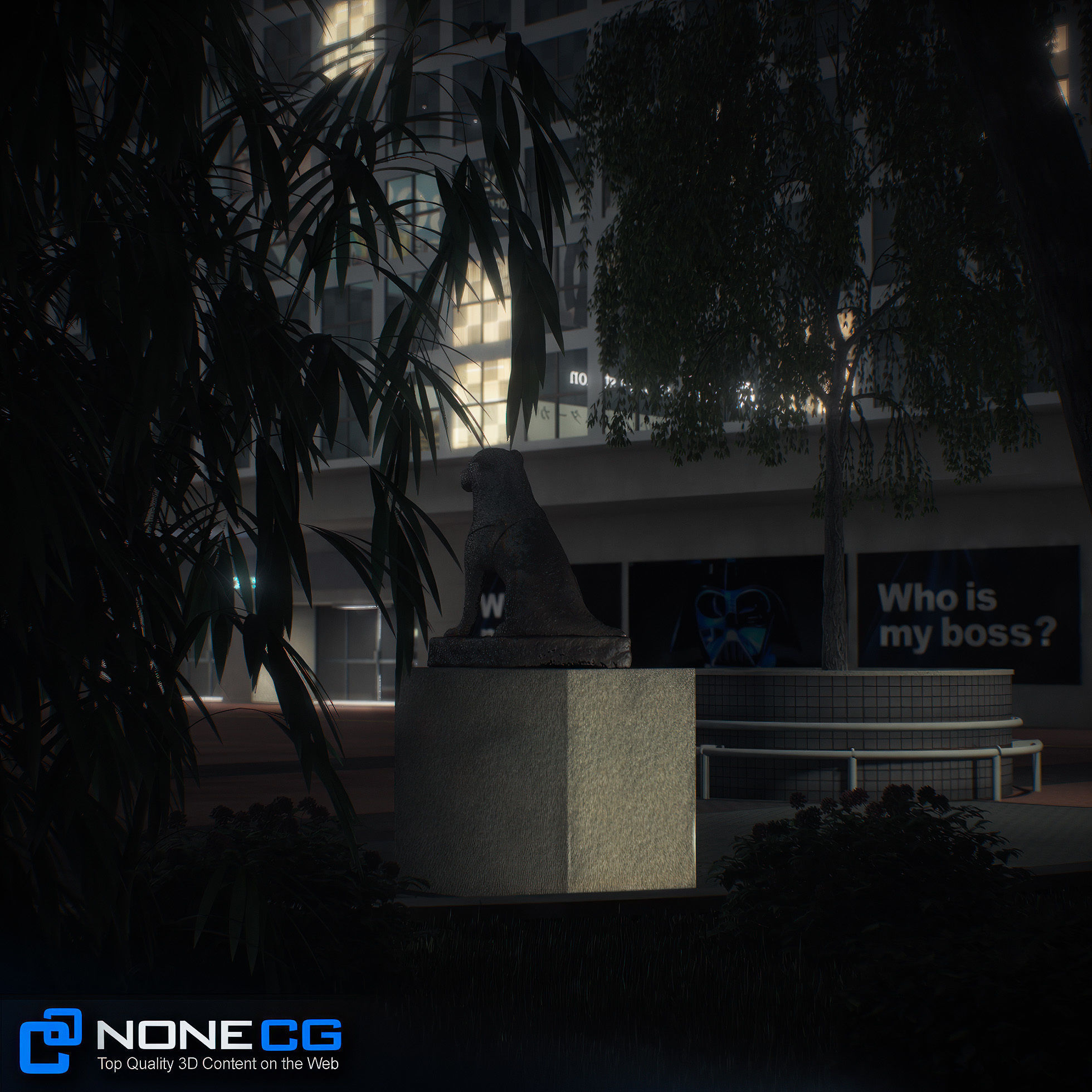 Tokyo Shibuya Block Hachiko 3D model_31