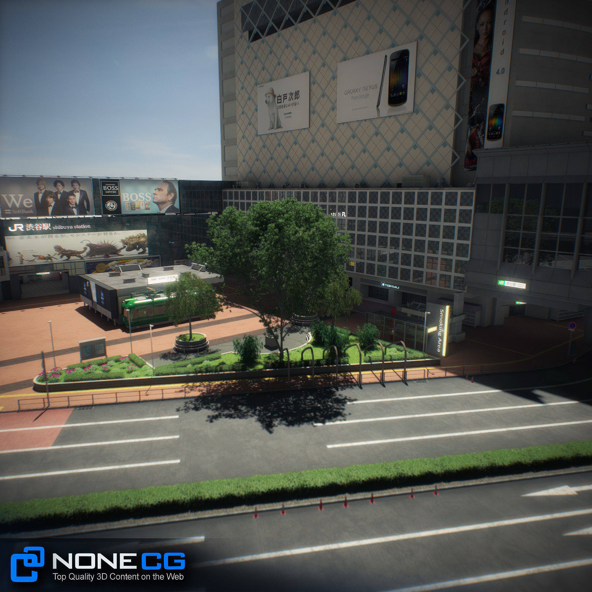 Tokyo Shibuya Block Hachiko 3D model_19