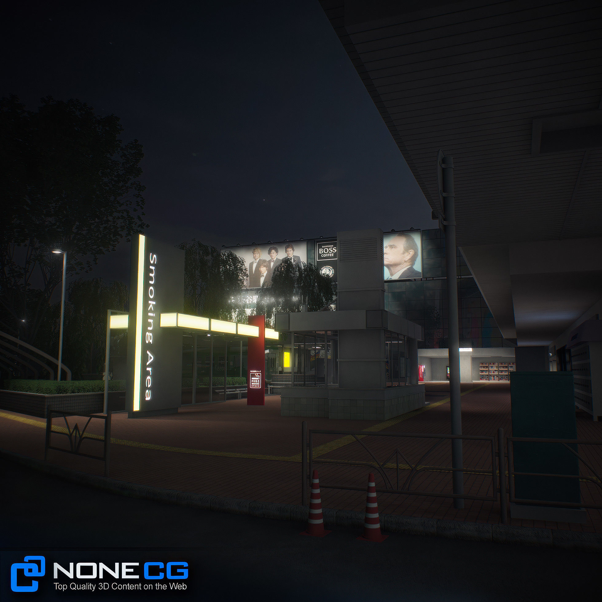 Tokyo Shibuya Block Hachiko 3D model_39