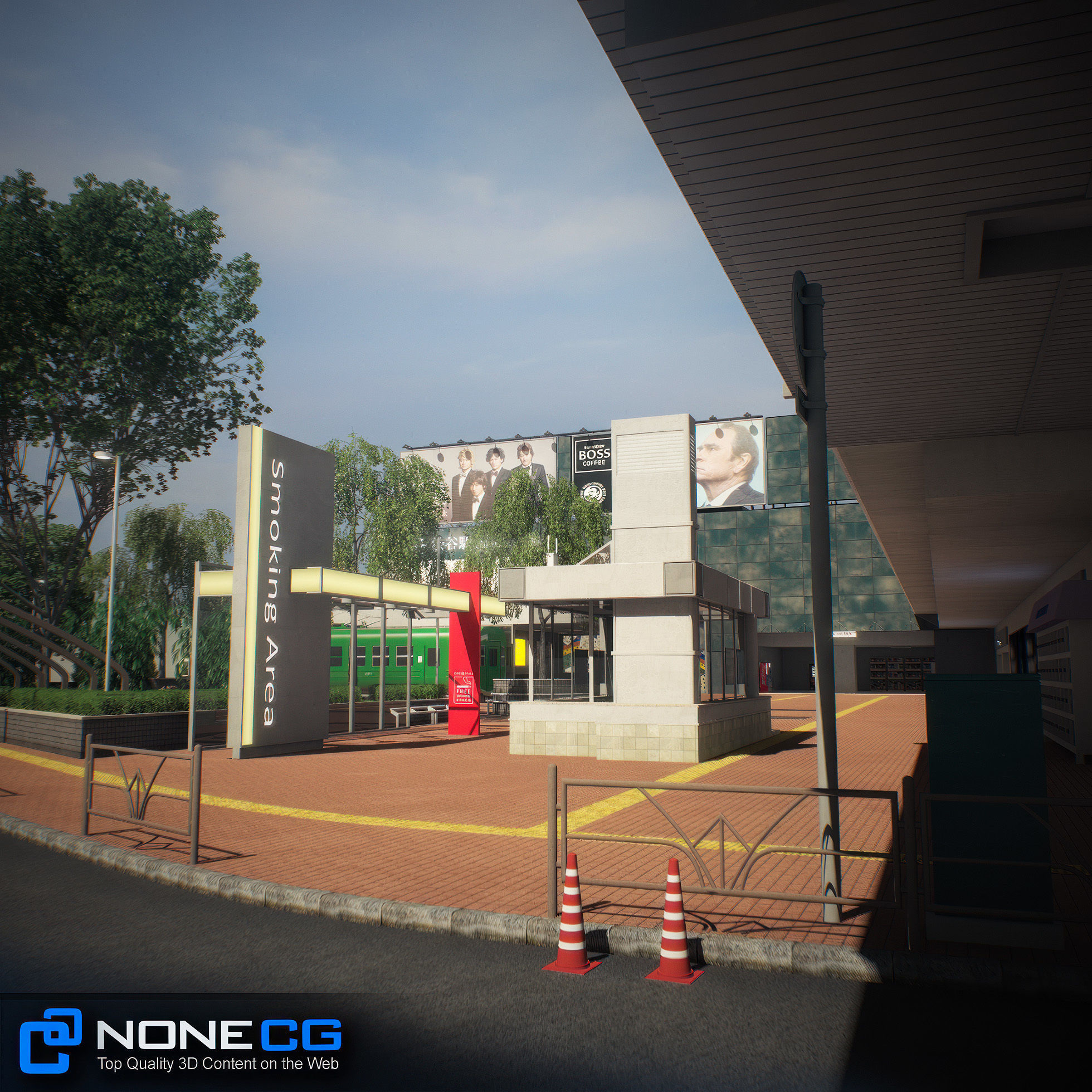 Tokyo Shibuya Block Hachiko 3D model_38