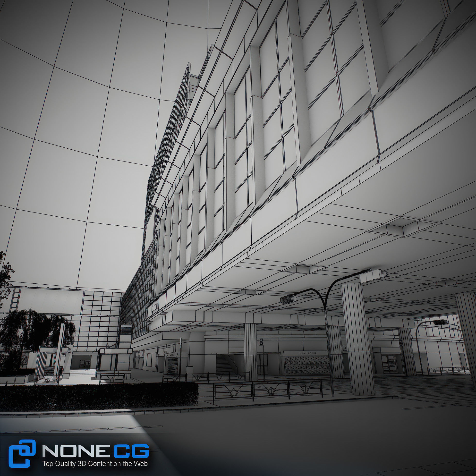 Tokyo Shibuya Block Hachiko 3D model_22