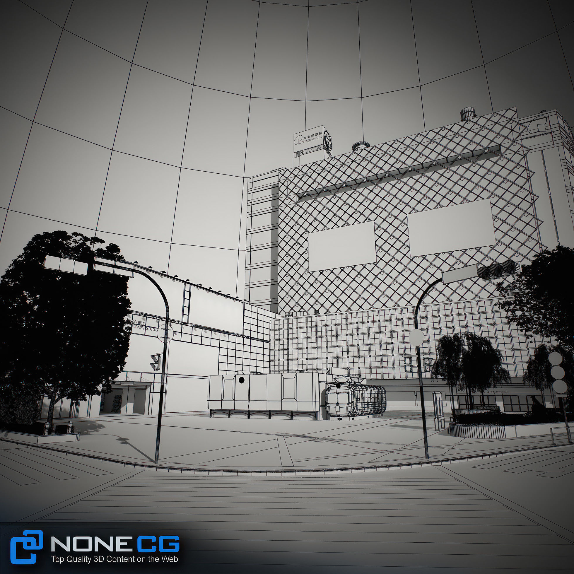 Tokyo Shibuya Block Hachiko 3D model_6