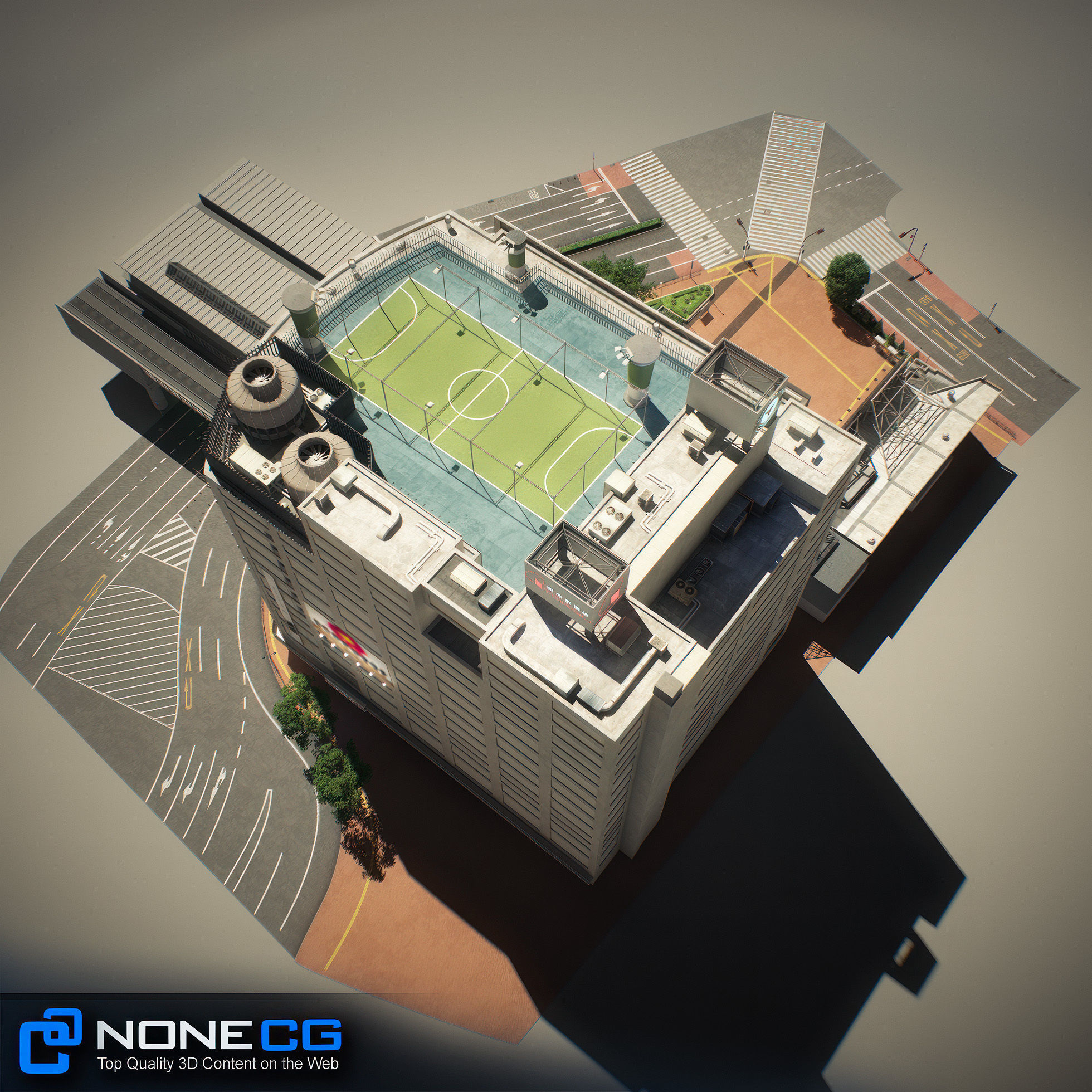 Tokyo Shibuya Block Hachiko 3D model_32