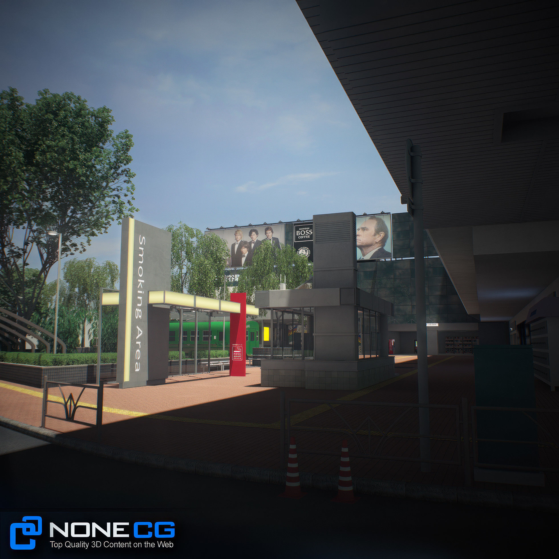 Tokyo Shibuya Block Hachiko 3D model_37