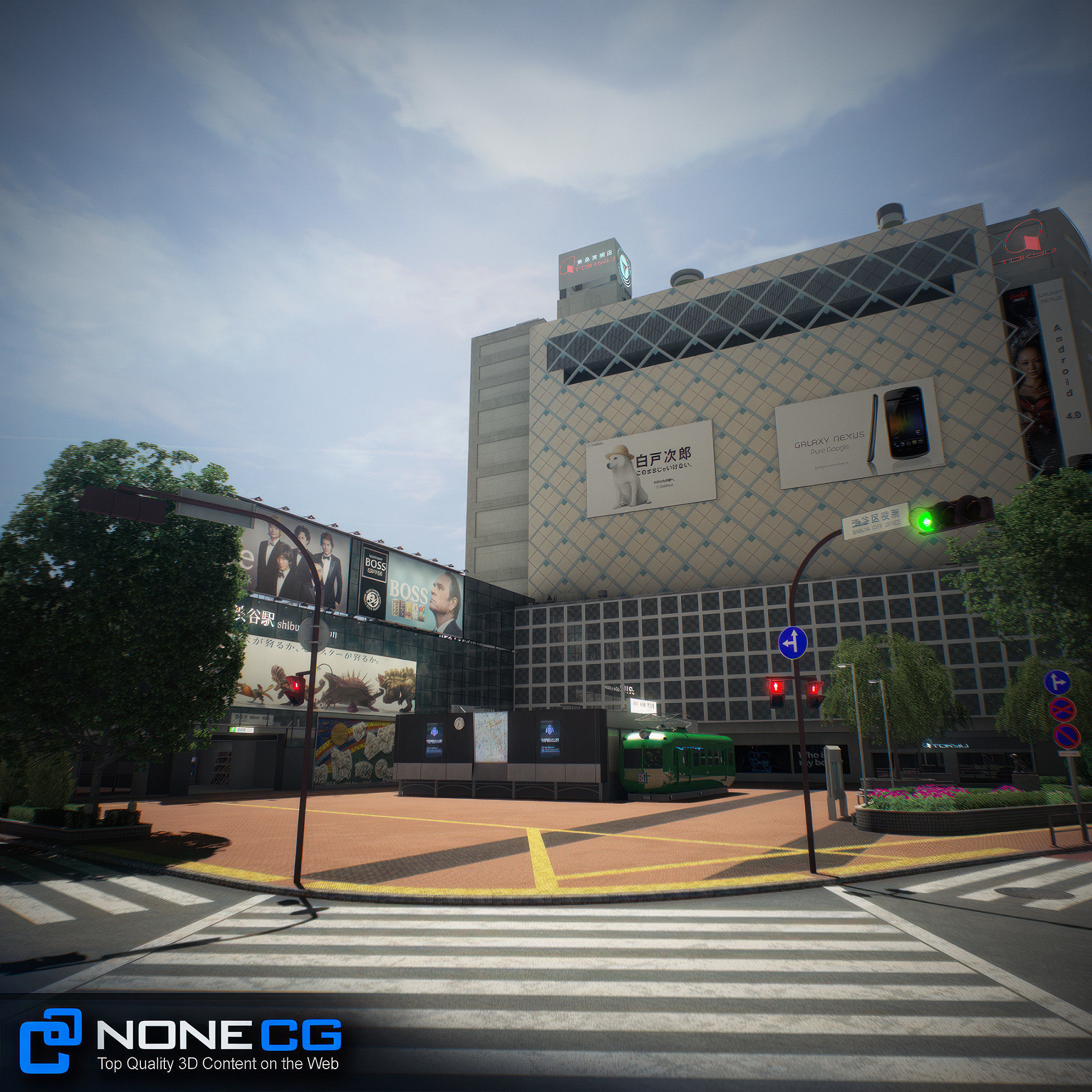 Tokyo Shibuya Block Hachiko 3D model_5