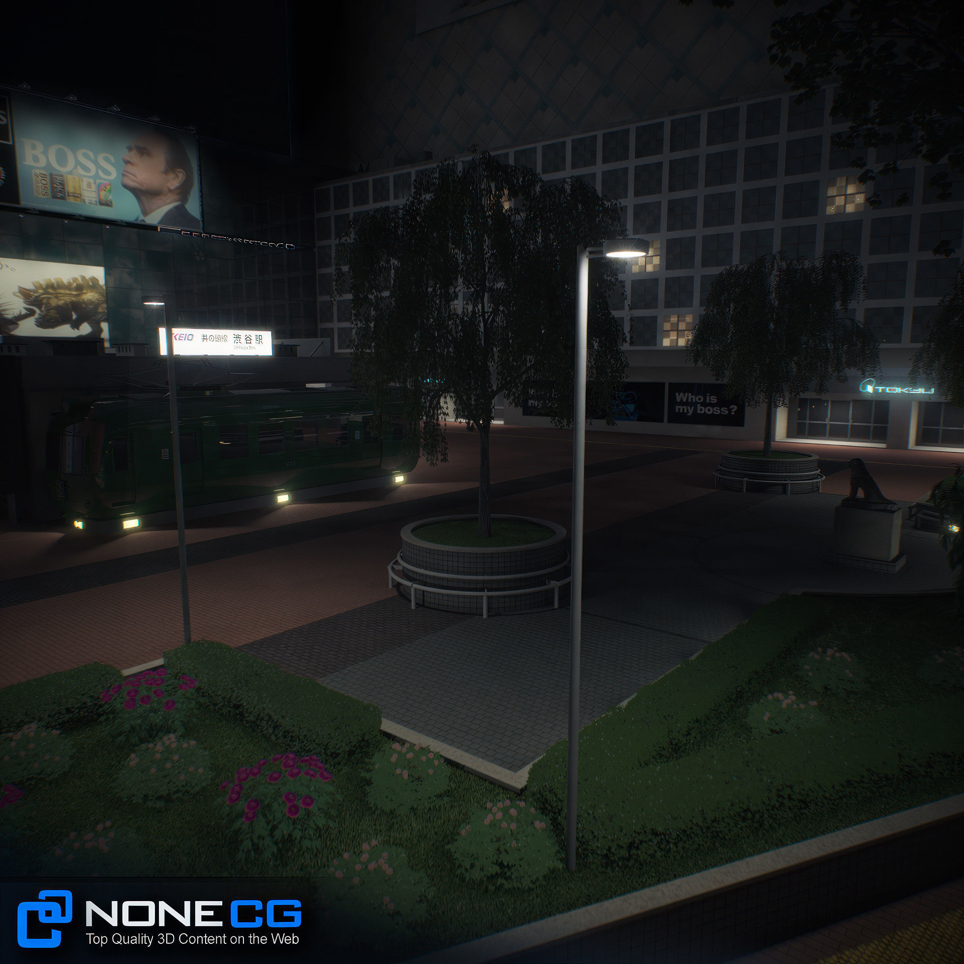 Tokyo Shibuya Block Hachiko 3D model_18