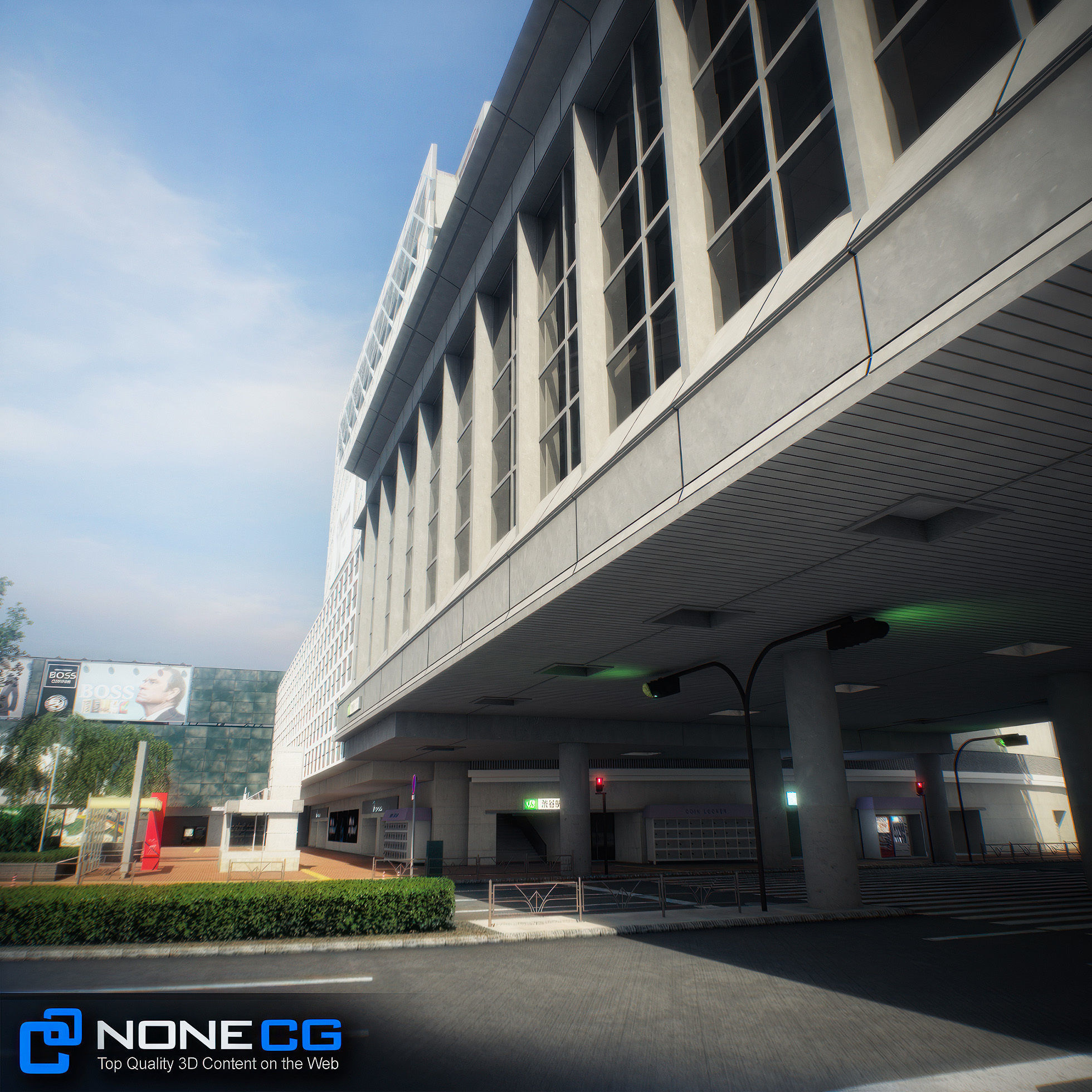 Tokyo Shibuya Block Hachiko 3D model_21