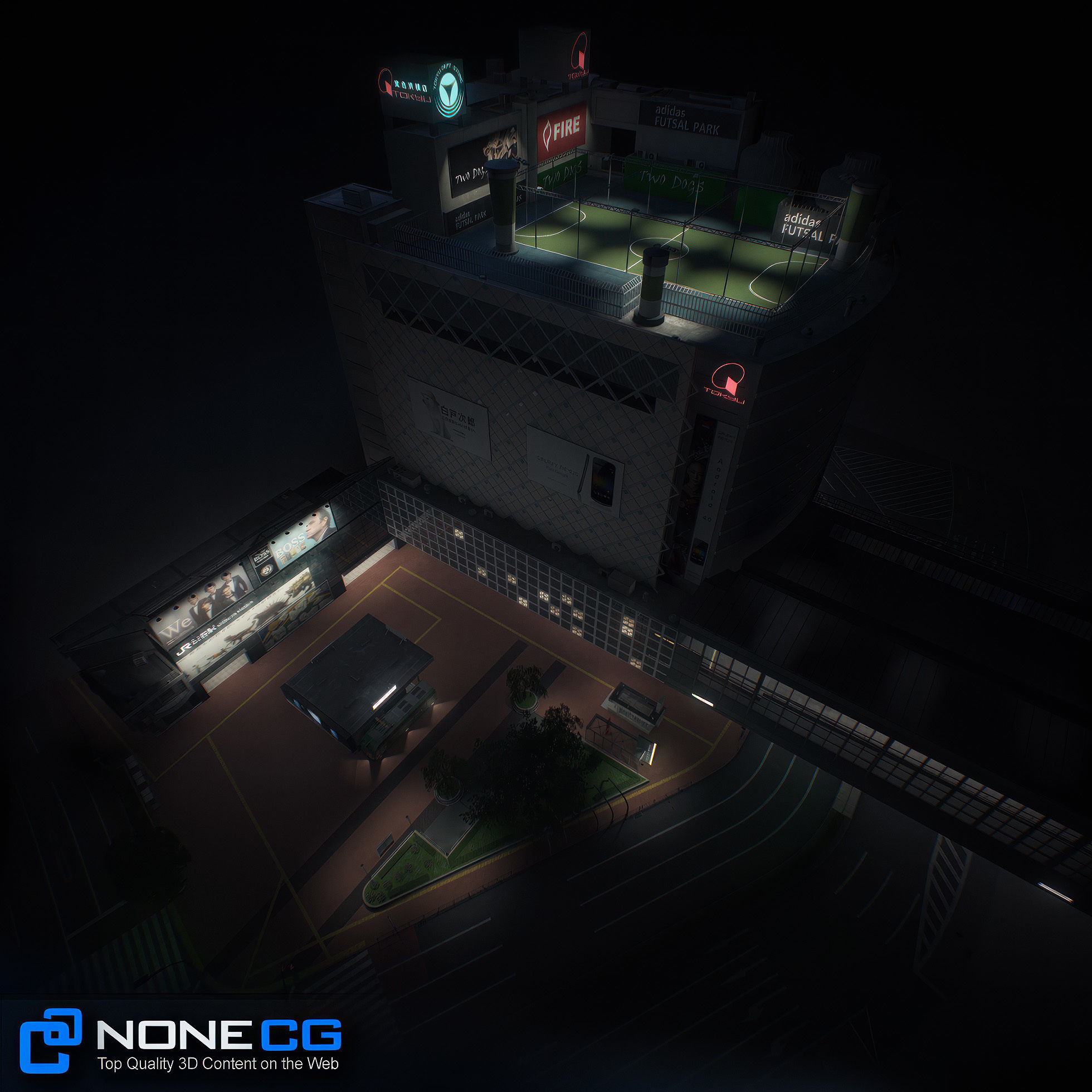 Tokyo Shibuya Block Hachiko 3D model_41