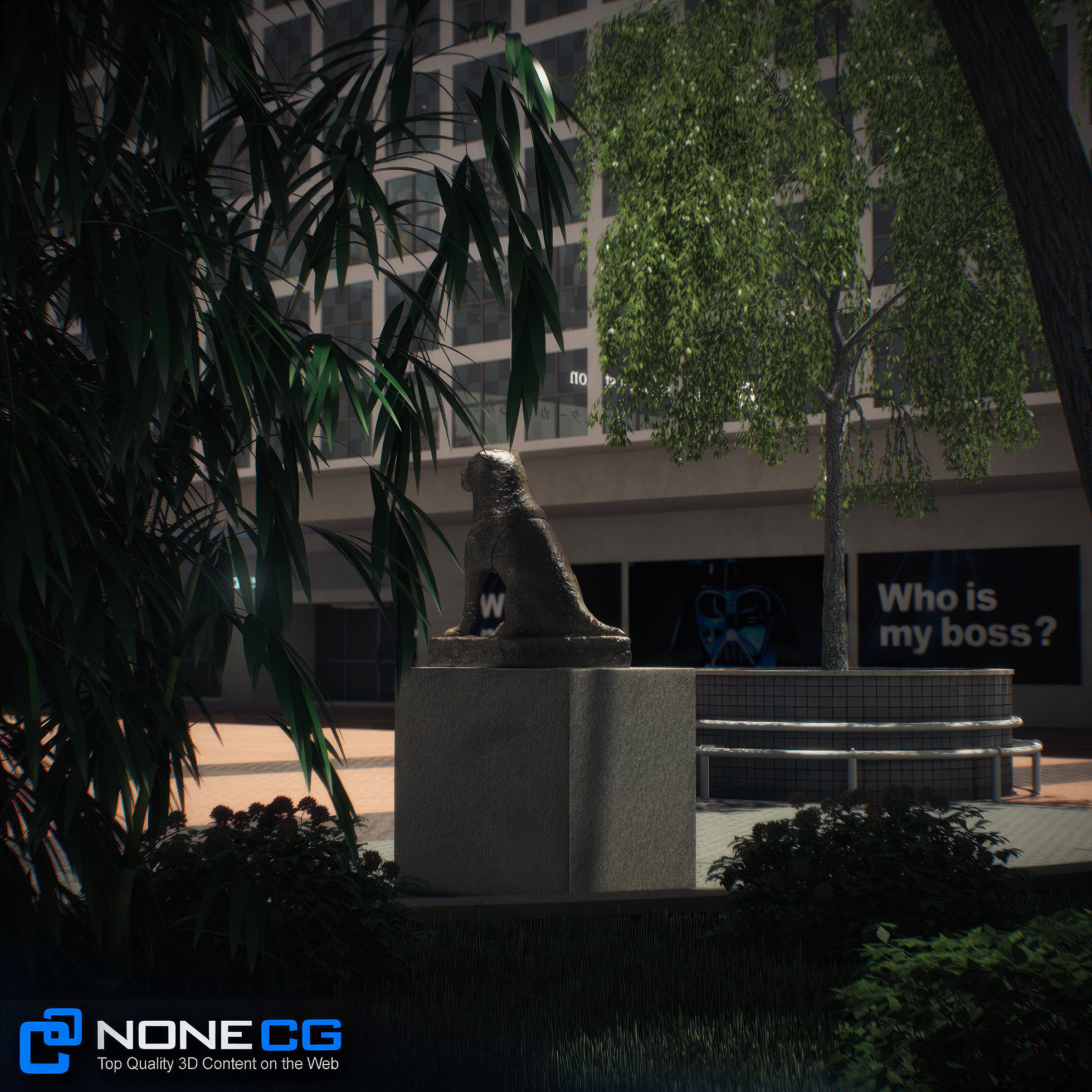 Tokyo Shibuya Block Hachiko 3D model_30