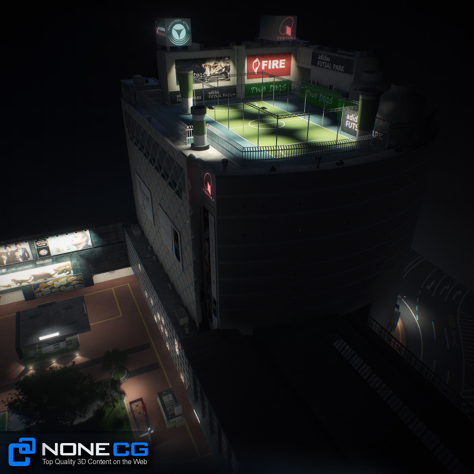 Tokyo Shibuya Block Hachiko 3D model_36