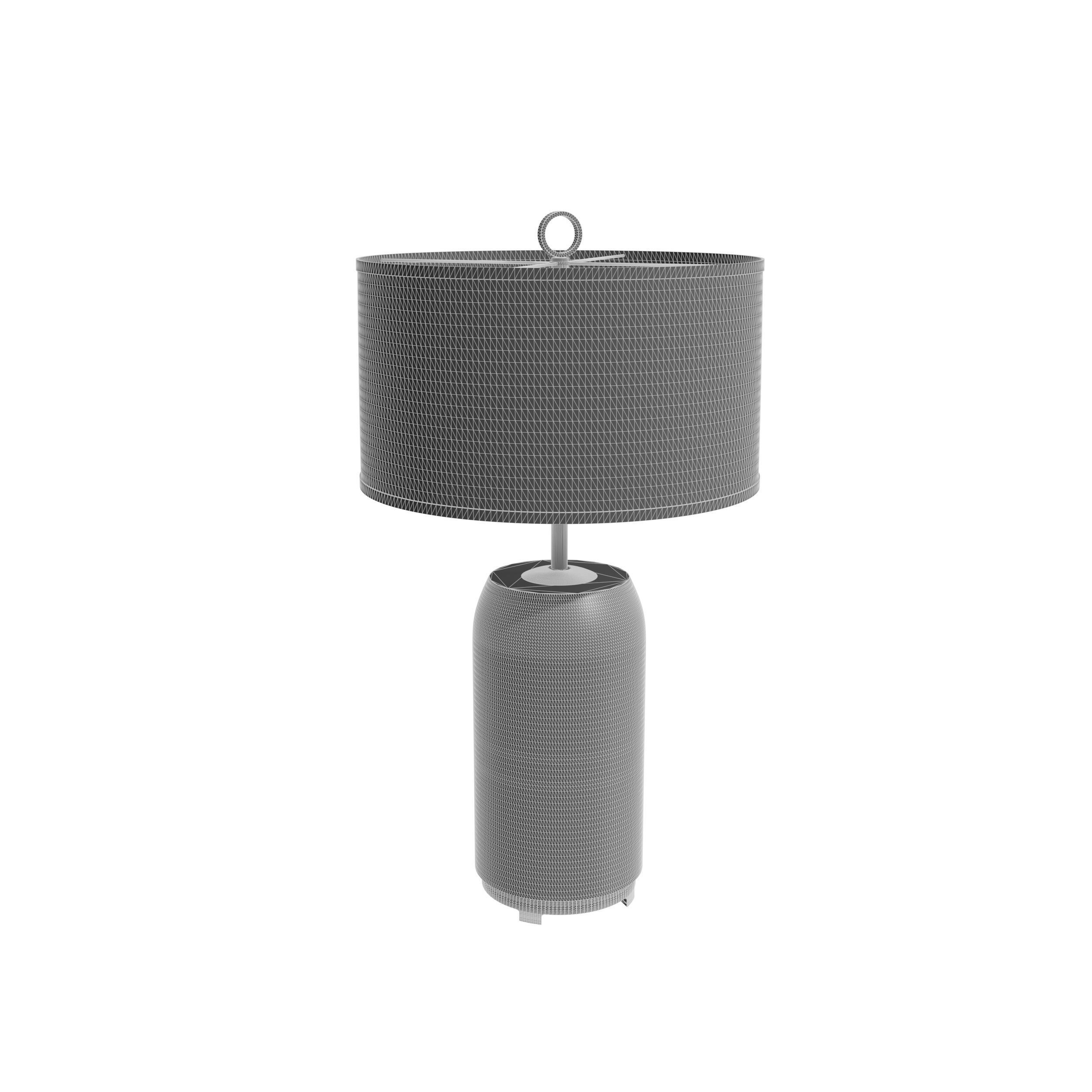 Avante Minimalist Bronze Table Lamp 3D model_4