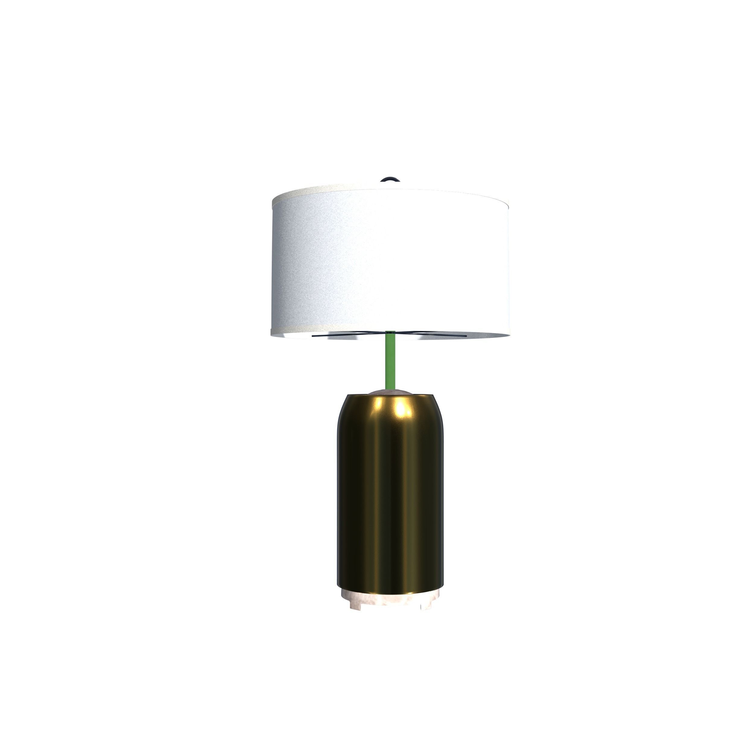 Avante Minimalist Bronze Table Lamp 3D model_1