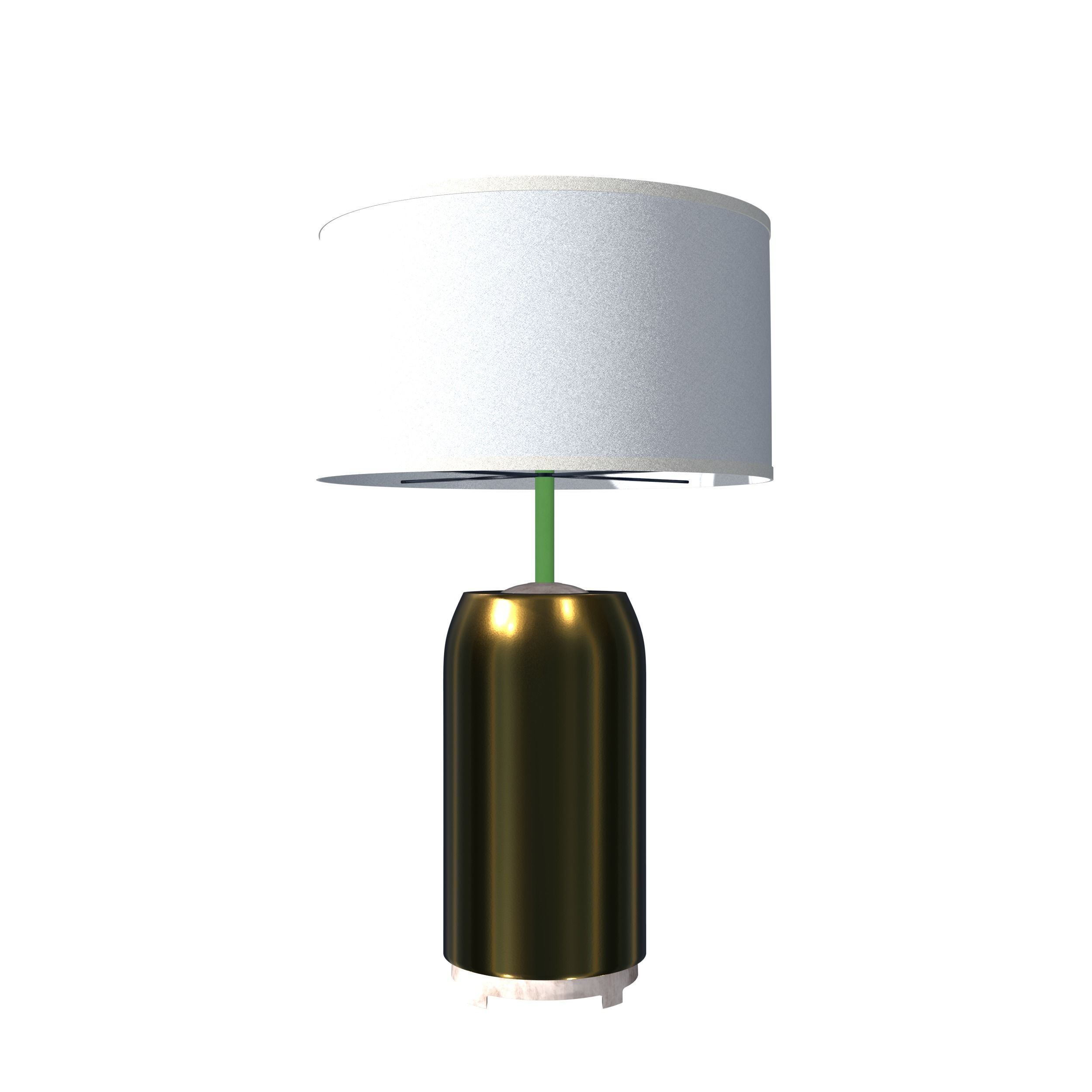 Avante Minimalist Bronze Table Lamp 3D model_2
