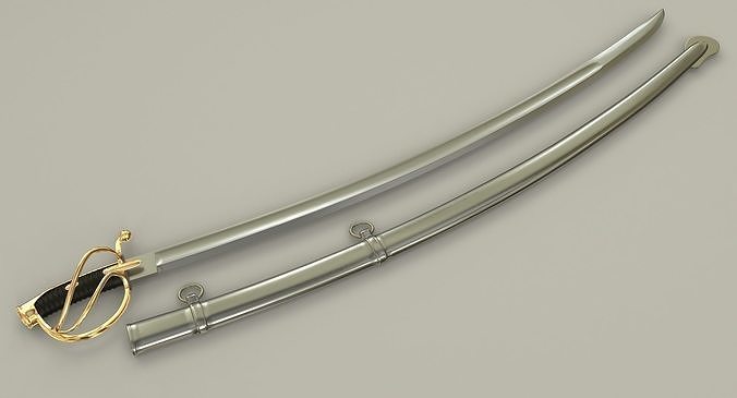 Cavalry Saber Low-poly 3D model