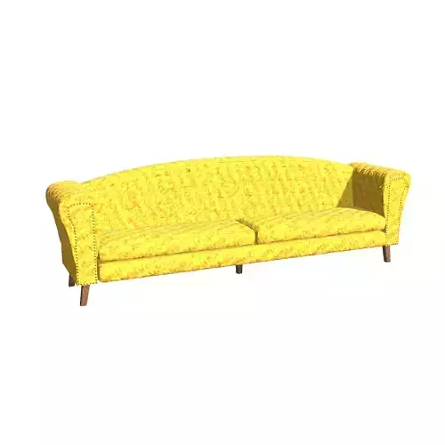 Yellow Fabric Sofa by Centurique