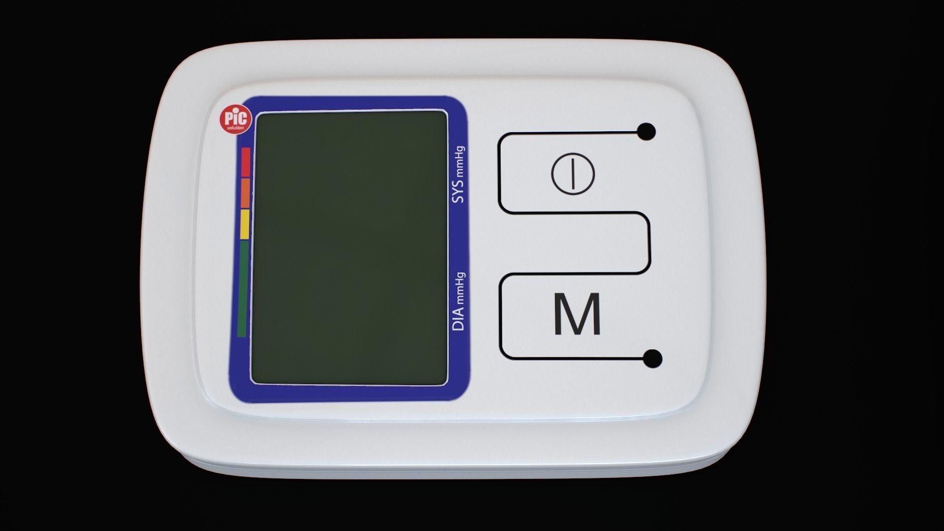 Blood pressure Monitor Device Low-poly 3D model_14