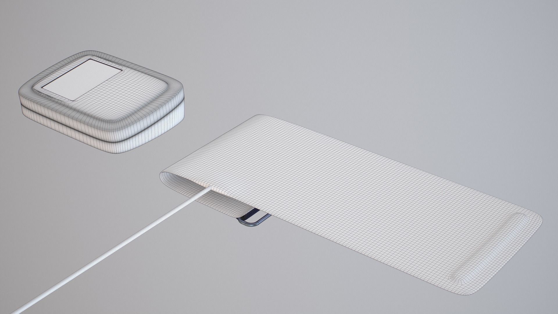 Blood pressure Monitor Device Low-poly 3D model_20