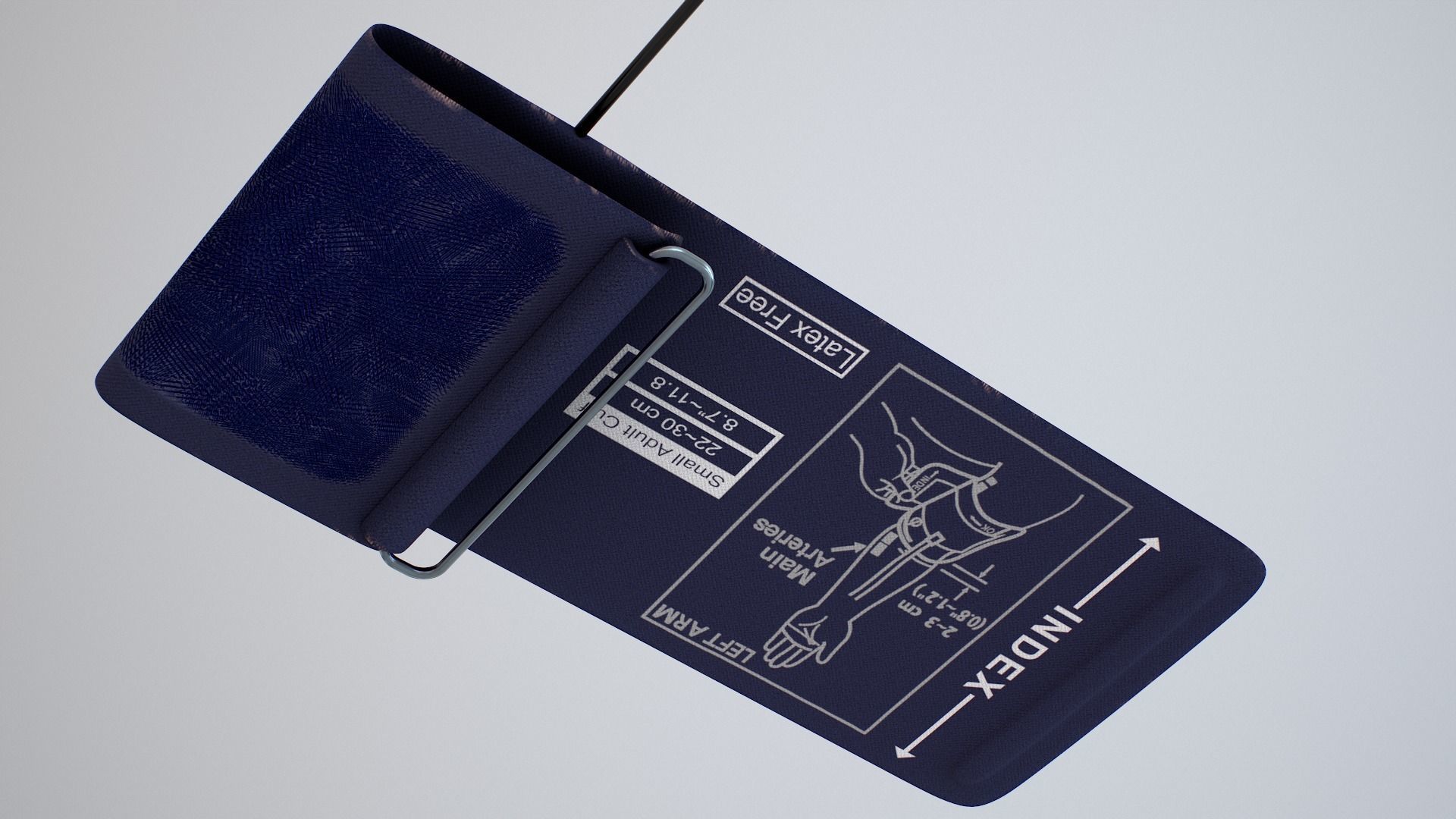 Blood pressure Monitor Device Low-poly 3D model_11