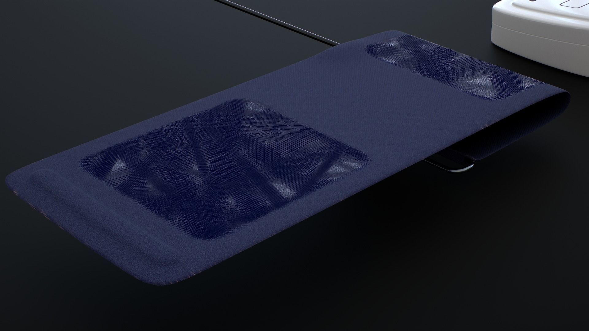 Blood pressure Monitor Device Low-poly 3D model_7